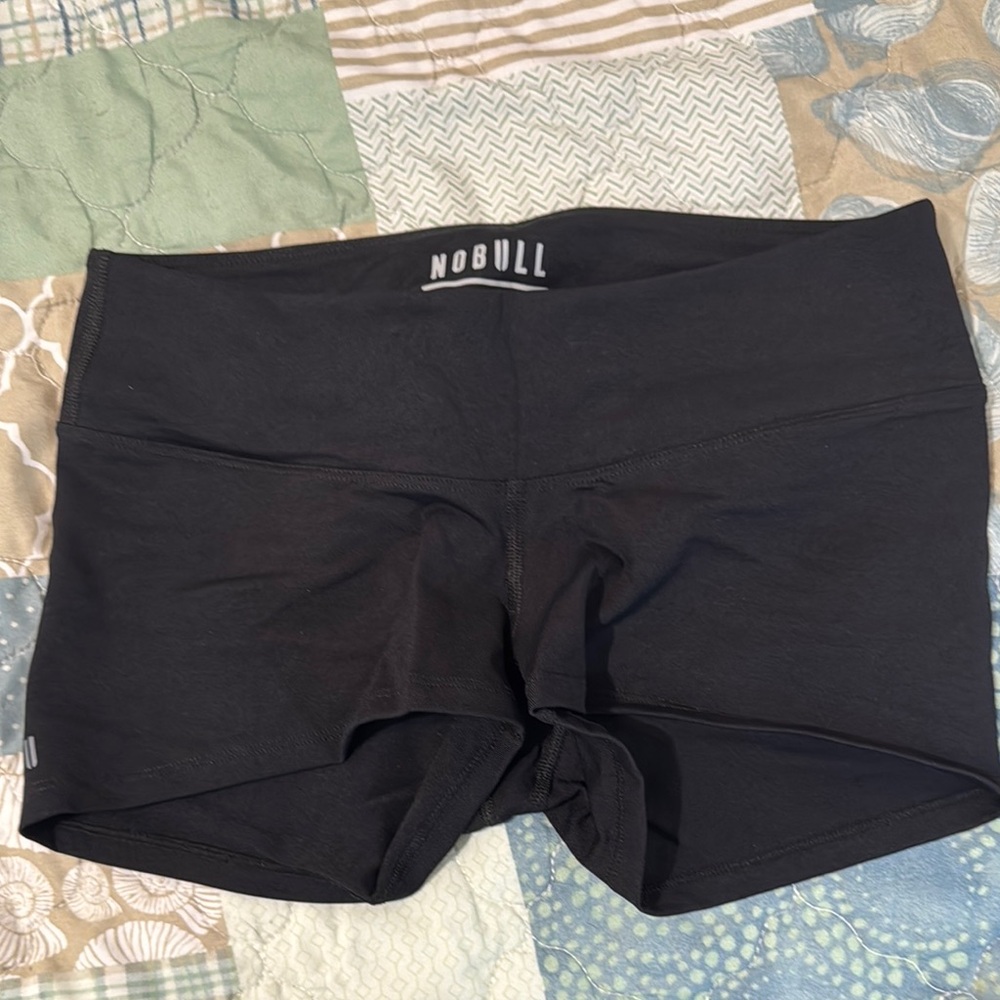 NOBULL Black Athletic Shorts Modern Fit Moisture-Wicking